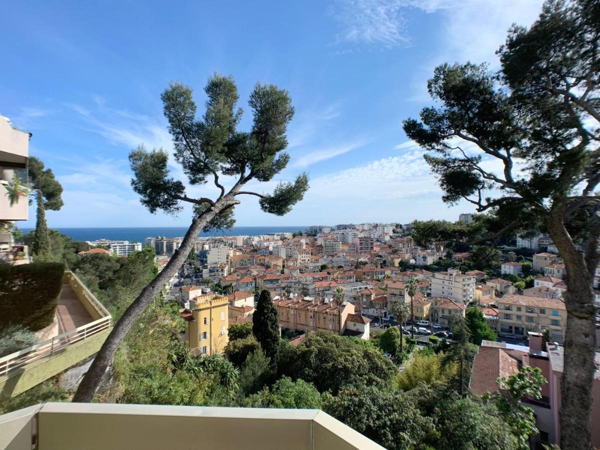 Apartmán Nice, Grand Studio - Piscine - Terrasse Vue Mer Exteriér fotografie