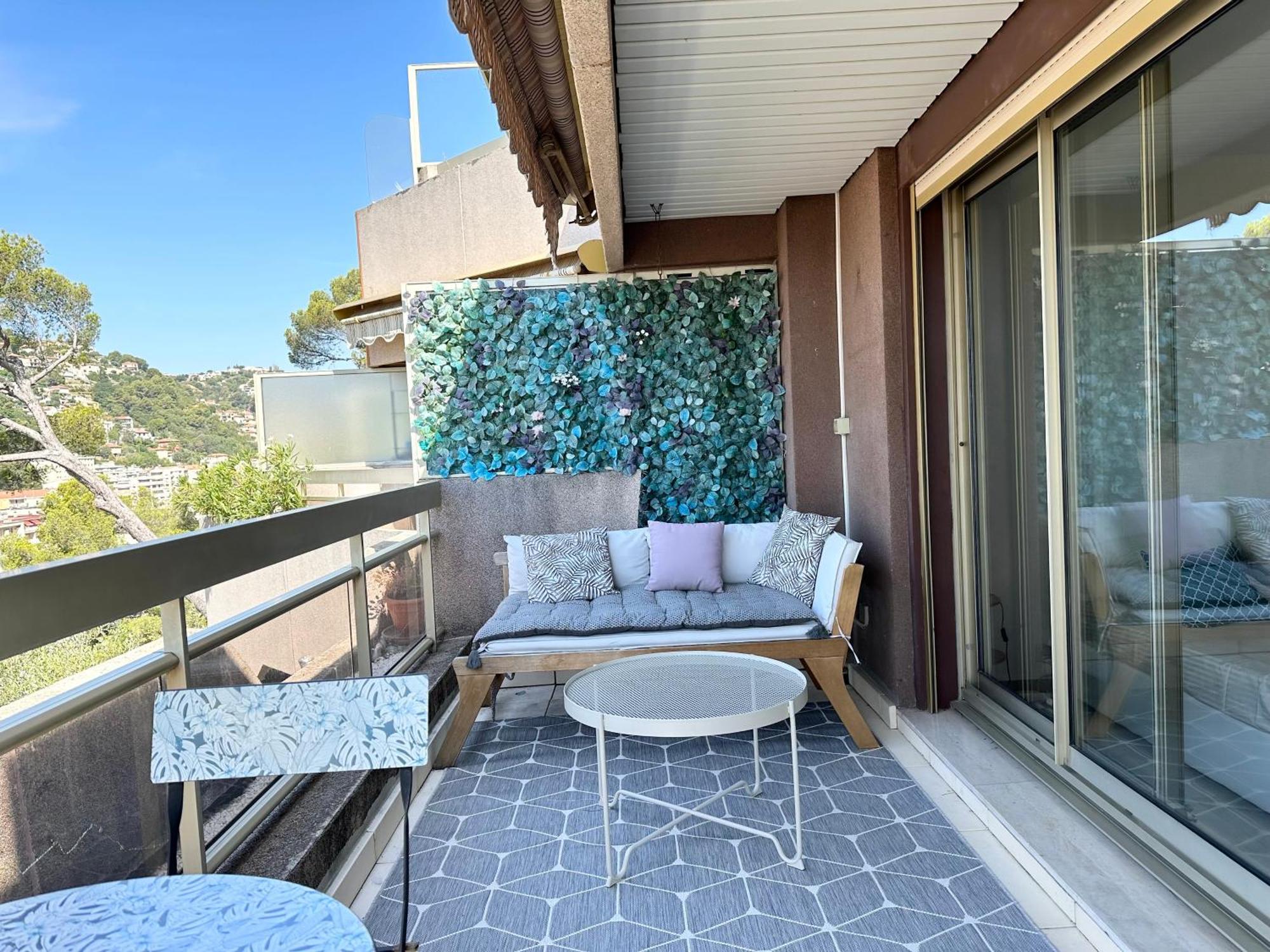 Apartmán Nice, Grand Studio - Piscine - Terrasse Vue Mer Exteriér fotografie